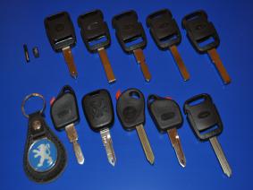 Autosleutel met transponder.